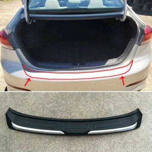 For Hyundai Elantra 2017-2020 Rear Bumper Protector Plate Cover Trim Guard Black - Picture 1 of 4