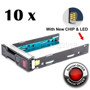 10 x plateau disque dur HP 651314-001 Gen8 Drive Caddy 3,5 ProLiant DL380p DL360p DL385 G9 - Photo 1/4