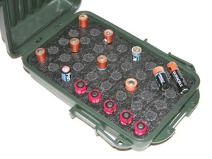 Precut foam insert hold 40 AA cr2 cr123  battery storage fits your MTM Drybox™ - Picture 1 of 2
