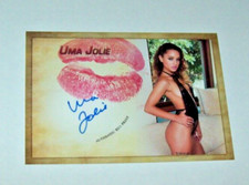 2022 Collectors Expo Model Uma Jolie Autographed Kiss Card