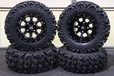 YAMAHA BIG BEAR 400 SRA 25" RIP SAW RADIAL ATV TIRE & HL4 WHEEL KIT SRA1CA - Image 1 of 4