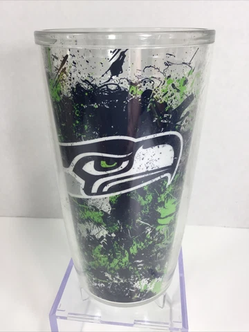Tervis Seattle Seahawks Tumbler 16 OZ Double Wall Hot Cold lifetime guarantee Cover