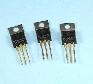 12pcs MC78M24CT +24VDC 0.5A Voltage Regulators, Gold leads, TO-220 Package  - Picture 1 of 1