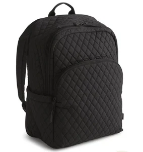 Mochila grande esencial para computadora portátil Vera Bradley Moonless Night (negra) nueva con etiquetas - Imagen 1 de 4