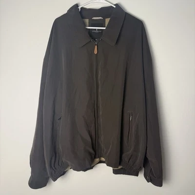 London Fog Men's Auburn zip-front Golf Jacket 5XL In Dark Brown - Image 1 of 4