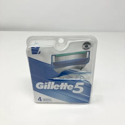 GILLETTE 5 CARTUCHOS DE RECARGA DE CUCHILLA DE AFEITAR PARA HOMBRE 4 CARTUCHOS Foto 1 de 2