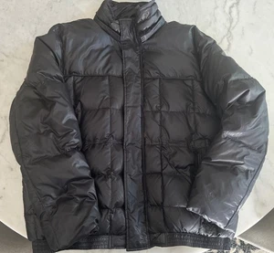 Mens Andrew Marc New York Down Puffer Zip Hooded Jacket Coat Dark Navy XXL - Picture 1 of 10