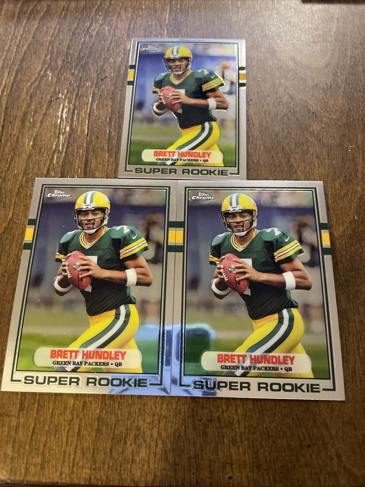 (3) Brett Hundley RC 2015 Topps Chrome Mini 1989 Super Rookie Lot Combine Ship - Image 1 of 1