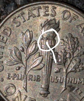 2016 P 10c Dime Multiple Small Die Break Die Chip Error Uncirculated Details - Image 1 of 4