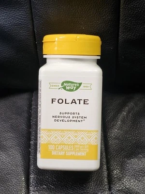 NATURE'S WAY FOLATO 100 CÁPSULAS CADUCIDAD: 7/27 Foto 1 de 2