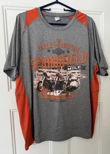 Harley Davidson Mens Graphic T-Shirt Springfield Mile Legends XL - Picture 1 of 6