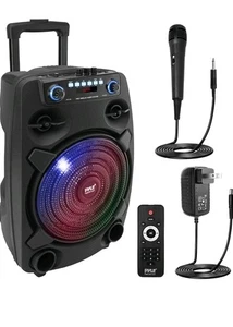 Système de haut-parleurs de sonorisation portable Bluetooth Pyle PPHP127B - 800W 12" Karaoké Bluetooth - Photo 1/3