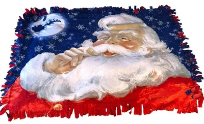 ANN MARIE Fleco Manta Papá Noel Flecos Vacaciones Navidad 57x37 Foto 1 de 4