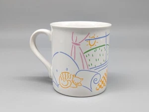 Taza de café cermática blanca Hallmark vintage "What a Bright World" - Imagen 1 de 9