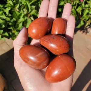 Red Jasper Crystal Egg Figurines - Picture 1 of 8