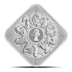 1 oz The Royal Mint Queen's Beast Completer Silver Bar (New) - Picture 1 of 3