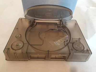 NOS PLAYSTATION ONE FAT CLEAR BLACK SHELL  - Image 1 of 4
