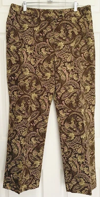 Pantalones chinos Harold’s mezcla de algodón marrón cachemir pierna recta - talla 16 Foto 1 de 3