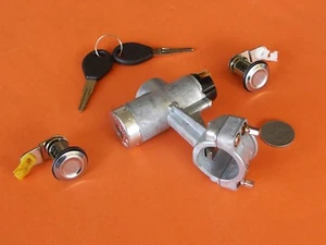 IGNITION BARREL / STEERING LOCK & 2 DOORS SUIT NISSAN R30 SKYLINE + BLUEBIRD - Picture 1 of 4