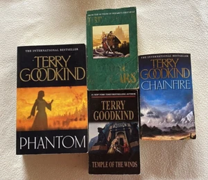 4x Terry Goodkind Novels Phantom, Temple Of The Winds, Stone Of Tears, Chainfire - Picture 1 of 24
