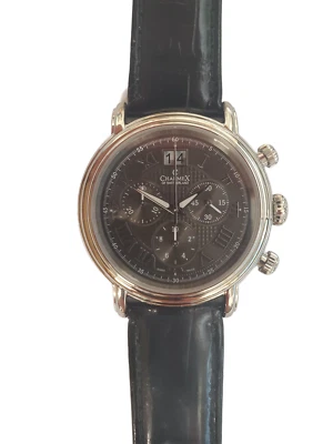 Relógio masculino Charmex of Switzerland 1766 Mônaco data cronógrafo quartzo - Imagem 1 de 4