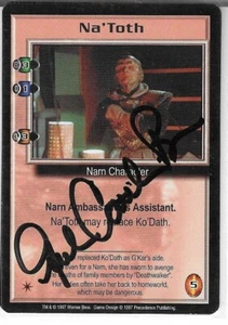 babyon 5 ccg julie caitlin brown black in autograph - Picture 1 of 1