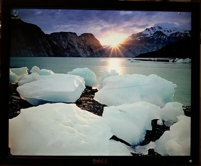 Scratched Screen Dell 1908FPt 19" LCD VGA DVI Monitor 1280x1024 w/ Stand +Cables - Image 1 of 4