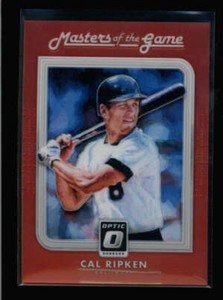 CAL RIPKEN 2016 DONRUSS OPTIC #MG10 MASTERS OF THE GAME RED PRIZM #19/99 AX6330