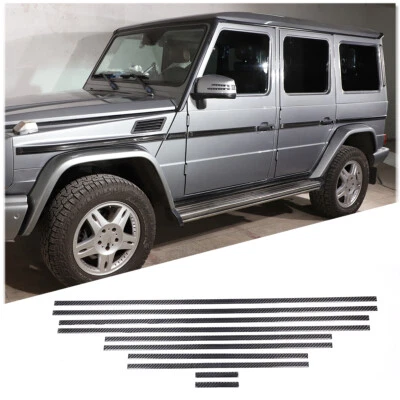 Carbon Fiber Door Body Strip Trim Moulding Sticker For Benz G-Class 2007-2018 - Image 1 of 4