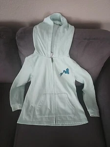 RARE Girls Disney Roxy Girl Little Mermaid Be Heard Zip Hoodie Jacket Size 10/M - Picture 1 of 5