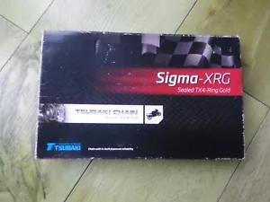 Bking Hayabusa Chain TSUBAKI Sigma XRG Sealed TX4 Ring Gold 530 118 Links NEW - Picture 1 of 4