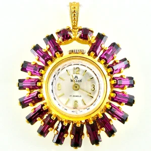 Vintage WILSON Working Mechanical Movement Pendant Watch Pendant - Picture 1 of 3