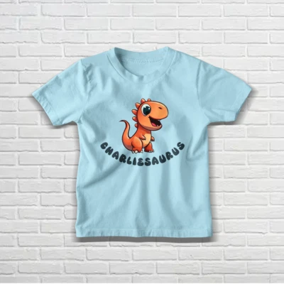 BRITTOT NAME-O'SAURUS T-Shirt für Jungen personalisiert Kinder, süßes Geschenk für Kinder, Dinosaurier-Thema