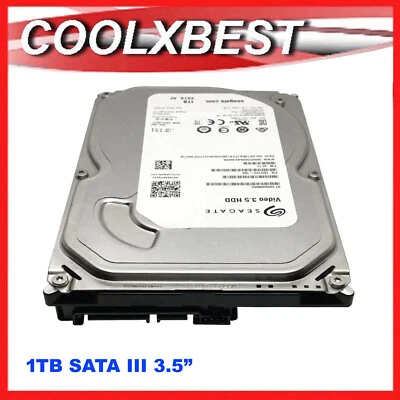NEW SEAGATE 1TB SATA III 3.5 VIDEO SERIES INTERNAL HDD SECURITY HDR SURVEILLANCE - image 1 of 4