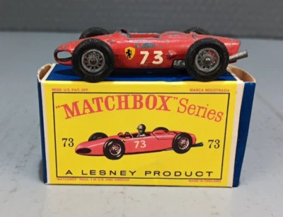 Lesney Matchbox Toys MB73b Ferrari Racing Car No Driver D Box - Image 1 of 4