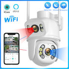 Kamera monitorująca 4K WiFi IP Podwójny obiektyw CCTV Bezpieczeństwo w domu PTZ IR Cam ICSEE