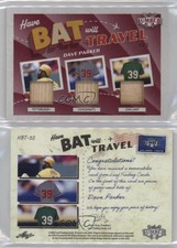 2022 Leaf Lumber Have Bat Will Travel Relics Red /3 Dave Parker #HBT-03