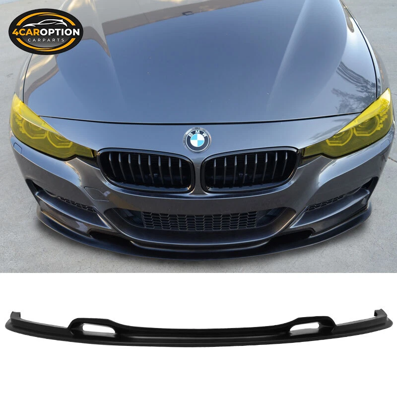 Fits 12-18 BMW F30 3 Series VR Style Front Bumper Lip Spoiler Splitter PU - Image 1 of 4