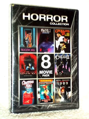 Horror 8 Movie Collection (DVD, 2007) NE Waxwork Ghoulies 3 CHUD 2 Chopping Mall - Image 1 of 2