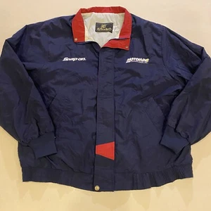 snap on tools Sz XL Blue Motorvac Snap-On By K Products jacket-USA made Vintage - Picture 1 of 9