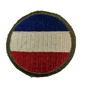 Parche manga fuerzas terrestres del ejército de Estados Unidos Segunda Guerra Mundial borde corte sin brillo bordado 2 1/2" - Imagen 1 de 5