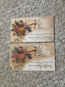 2 - Walter A. Tarjeta comercial de carpeta de cuerda de madera.  W483 - Imagen 1 de 2