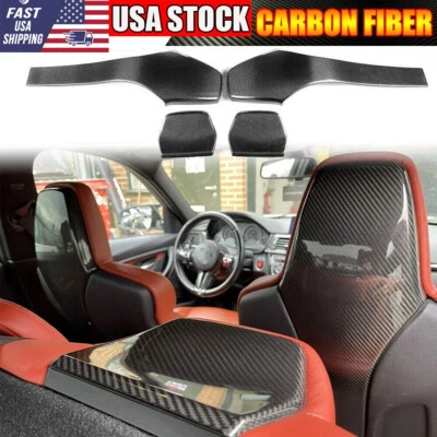 Отделка задней крышки сиденья из сухого карбона для BMW F80 M3 F82 F83 M4 F87 M2C 4 шт. - Изображение 1 из 4