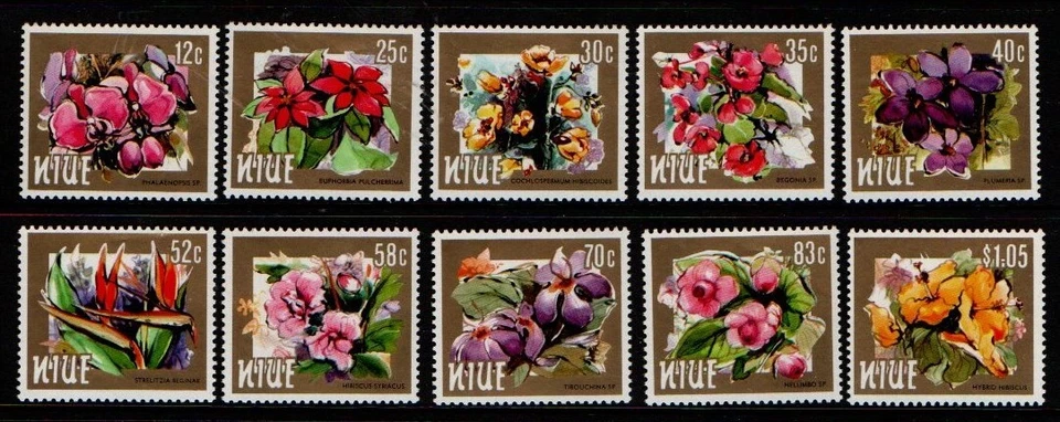 New Zealand Niue 1984 Flowers part 1 SG527-36 MNH - Image 1 of 1