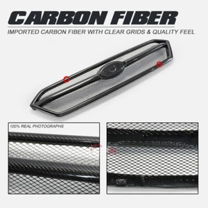 For Subra Impreza WRX STI VAB Facelift Carbon Fiber OE Style Front Grille Cover - Picture 1 of 5