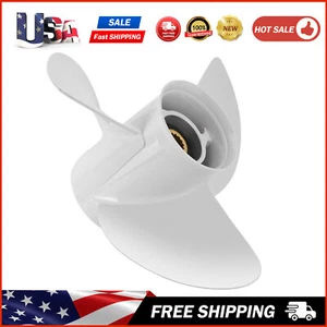 13 5/8x14 Outboard Propeller fit Yamaha Engines 50-130HP 15 Tooth 3 Blades,RH - Bild 1 von 8