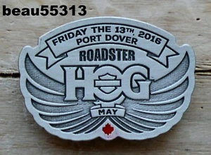 2016 HARLEY DAVIDSON HOG "FRIDAY THE 13th" PORT DOVER ONTARIO CANADA RALLY PIN - Picture 1 of 1