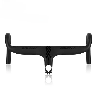 Integrated Road Bike Handlebar Drop Bar -7 Angle 420mm Matte Bicycle Handlebar - Image 1 of 4