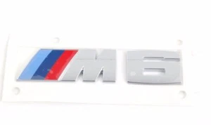 BMW F12 F13 6 SERIES 2011 - 2017 M6 EMBLEM REAR TRUNK BADGE NEW GENUINE OEM - Picture 1 of 1