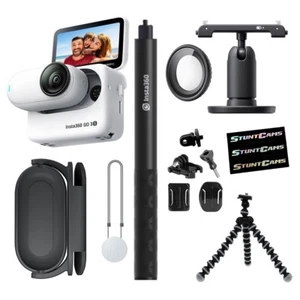 Insta360 4K GO 3S White 128GB Camera WiFi Mini Action Waterproof Helmet Camera - Picture 1 of 14